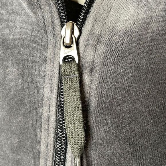 Nike Jacket Womens Medium Gray Full Zip Pockets Athletic Outdoor Y2K - Picture 4 of 11